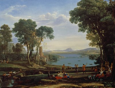 Landscape with the Marriage of Isaac and Rebekah (The Mill) 1648 by Claude Lorrain